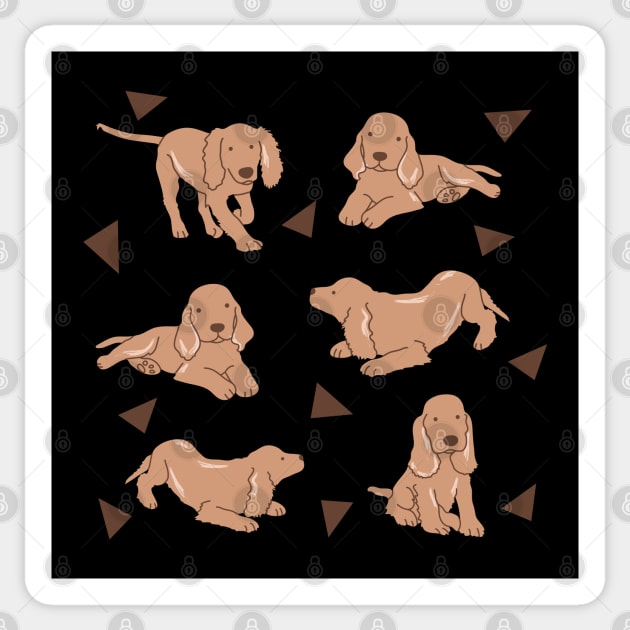 Cocker Spaniel Puppies Sticker by Wlaurence